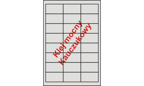 Etykiety samoprzylepne białe matowe na arkuszach A4 mocny klej  64,6x33,8